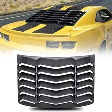 CUMART Rear Window Louvers Lambo Style Matte Black for Chevy Camaro 2010-2015 picture
