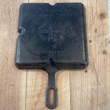 VINTAGE GRISWOLD # 666 CAST IRON COLONIAL BREAKFAST SKILLET, SMALL LOGO NO ERIE picture