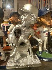 PLATINUM Clayton Kershaw Los Angeles Dodgers MLB Bobblehead Silver 3,000 K Rare picture