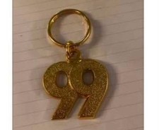 Vintage Jostens 1999 Graduate Keychain – Gold Tone Class of '99 Key Ring picture