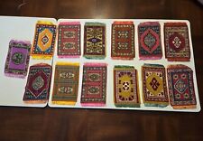 Set Of 13 Antique Tobacco Rugs picture
