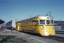 California Western M-300 and the Redwood at Willits station, Jan 1971 8.5 x 11 picture