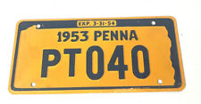 Vintage 1953 Pennsylvania Wheaties Cereal Box  License Plate picture
