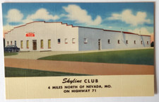 VTG 1949 NEVADA MO Postcard SKYLINE NIGHT CLUB Teich Archives MINT picture