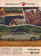1966 Plymouth Fury Print Ad Out To Win You Over This Year '67 Model picture