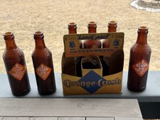 Rare 1940’s Orange Crush Cardboard 6 Pack Handi-Pack W/ Bottles Clinton Iowa picture