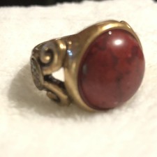 1700s antique Islamic Nomads tribal ring 8 size carnelian religious Islam 50454 picture