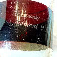 LAKEMONT PARK PA Pennsylvania Ruby Red Flash Souvenir Glass TRINKET ANTIQUE CUP picture