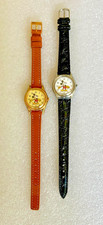 2 Vintage Lorus/Disney Women's/Kid Mickey Mouse Watches V515-6080 (New Battery) picture