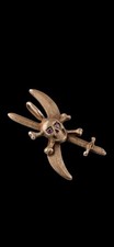 Antique Ww2 Era Central European Swords Pendant 800 Silver Unique Amulet Europe  picture