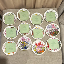 1977 Franklin Porcelain “Flowers of the Year” Plate Collection picture
