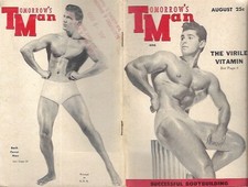 TOMORROW'S MAN AUG 1955 Pocketsize Physique Magazine picture