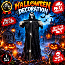 Halloween Ghost Scarecrow Yard Prop Outdoor Hanging Decoration Haunted House picture