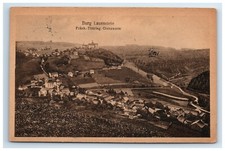 Postcard Burg Lauenstein Frank Thuring Grenzwarte Aerial View c1924 ?Collotype picture