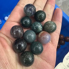 5PC Natural Ocean Jasper Ball Quartz Crystal Sphere Energy Healing Stone Gift picture