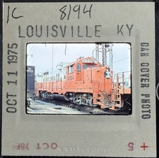 1975 35mm Train/Railroad Slide 8194, Illinois Central, Louisville, Kentucky picture