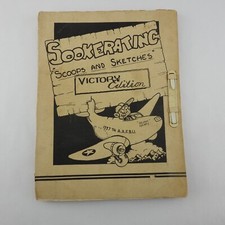Vintage WW2 1337TH Army AirForce Base Unit Sookerating Scoops Cartoon Military picture