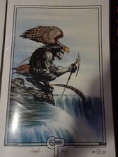 Michael Turner 2001 EKOS OP 1/50 Signed X2 Print GORGEOUS PIECE picture