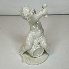 Nymphenburg Blanc de Chine Porcelain Seated Figure After Bustelli 4.25” Germany picture