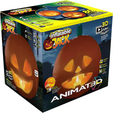 5ft Inflatable Animated Pumpkin with HD Screen, Projector & Speaker picture