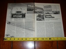 1977 LINCOLN VERSAILLES ORIGINAL ARTICLE  picture