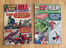 2 Very Early (1964) Hulk TALES TO ASTONISH #61, 62 *Key 1st Leader* (VG-) picture