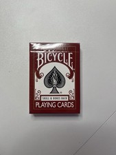 Professional Bicycle Skull & Bones Back Playing Cards New Sealed Box Red picture
