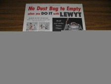 1950 Print Ad Lewyt Vacuum Cleaners No Bags to Empty Brooklyn,NY picture
