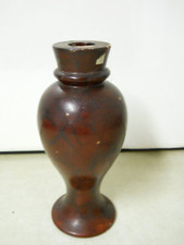 Red Alabaster Marble Candlestick Holder Italy picture