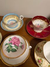 11 Vintage Cups and Saucers - Paragon, Aynsley, Royal Vale. Package Deal  picture