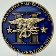 NSW Group 2 LOGSU-2 Challenge Coin Navy SEAL NSW East Chiefs Mess NSWG picture