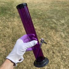 Acrylic Bong Plastic Tall Water Pipe Straight Tobacco Hookah -  12