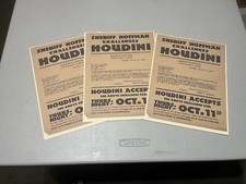 Harry Houdini, Reprint Sherriff Hoffman, Cook County, IL Challenge, Rare picture