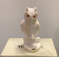 Alabastrite White Snow Owl With Red Eyes Wildlife Collections picture