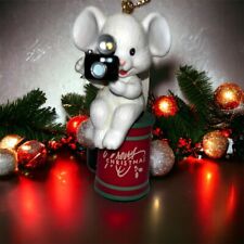 Vintage Rennoc Santa's Best 1991 Mouse with Camera “Say Cheese” Ornament picture