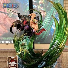 24Cm One Piece Figure Roronoa Zoro Anime Figures Gk Luminous Pvc Statue Model Co picture