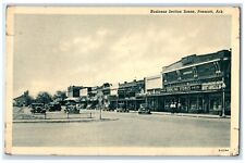 Prescott Arkansas Postcard Business Section Scene Exterior Building 1943 Vintage picture
