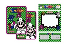 Dr Mario Arcade Side Art Full Set 5pc Artwork Textured CPO Complete Kit picture
