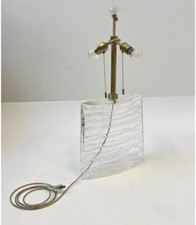 Clear Murano Glass and Brass Table Lamp by John Hutton for Donghia picture