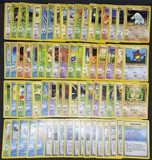 POKÉMON SET NEO GENESIS UNLIMITED COMMON AND UNCOMMON COMPLETE ENG PL/LP picture