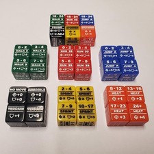 Battletech Stats Modifier Full 30 Dice Bundle: Color Coded Walk Run Jump Spri... picture
