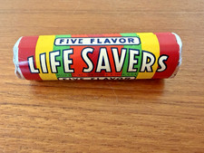 Vintage FIVE FLAVOR LIFE SAVERS CANDY ROLL Unopened New Old Stock CANDY picture