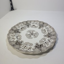 Antique William Adams Staffordshire Palestine Brown Transferware Plate 10.5 In picture
