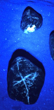 Lot of 4 Fluorescent Minerals / Very Unique Specimens from San Benito County picture