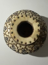 John Richard Collection, Vintage Enamel And Camel Bone Inlaid Jar picture