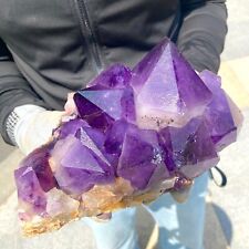 4.96LB Natural Amethyst Point Quartz Crystal Rock Stone Purple Mineral Spe picture