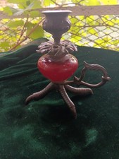 Antique Victorian Claw Foot Candlestick picture