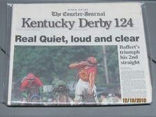 124th Kentucky Derby - Real Quiet Collectible Newspaper picture