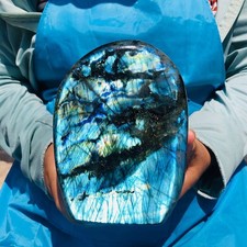 4.48 LB Natural Polished Labradorite Freeform Specimen Iridescent Flash decor picture