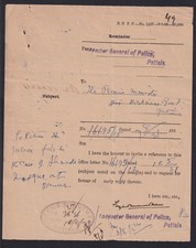 India 1931 Patiala Government document about AHMADIYA Mosque picture